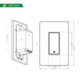 Martin Jerry Interruptor inteligente de 3 vías, paquete de 4, compatible con Alexa, dispositivos domésticos inteligentes que funcionan con Google Home, Wi-Fi de 2,4 G, sin concentrador, funciona con el interruptor de luz existente de 3 vías y 4 vías - DIGVICE MX