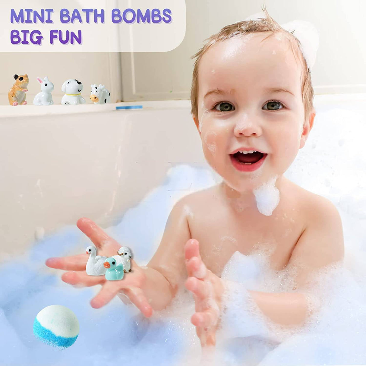  Bombas de baño para niños con sorpresa en el interior