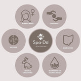 Spa-Da Bombas de baño para niños, paquete de 8, ingredientes limpios y suaves y seguros, libres de parabenos y productos químicos nocivos, sin manchas en la piel o la bañera, hacen que la hora del baño sea divertida para los niños