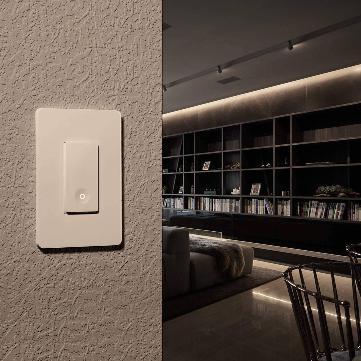 TREATLIFE Paquete de 4 interruptores inteligentes, interruptor de luz inteligente de 2,4 GHz, interruptor de luz WiFi de un solo polo, cable neutro requerido, funciona con Alexa, Google Home y SmartThings - DIGVICE MX