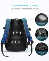 HOMIEE - Mochila de viaje 40L Mochila de transporte aprobada para vuelos, mochila grande expandible para equipaje Mochila de fin de semana Mochila de negocios resistente al agua para computadora portátil de 15.6 pulgadas