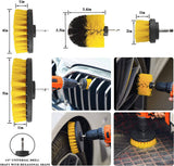 AUTODECO - Juego de 23 herramientas de limpieza para lavado de autos, juego de brochas para taladro de auto, con cepillo para detalles de autos, manopla de lavado, toallas de manopla de arcilla, cepillo para llantas, raspador de ventanas,