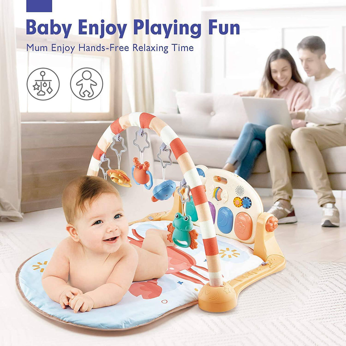 Juguetes para bebés hahaland de 0 a 6 meses, juguetes para bebés, juguetes  para la dentición para bebés de 0 a 6 a 12 meses, juguetes para bebés de 6  meses, juguetes