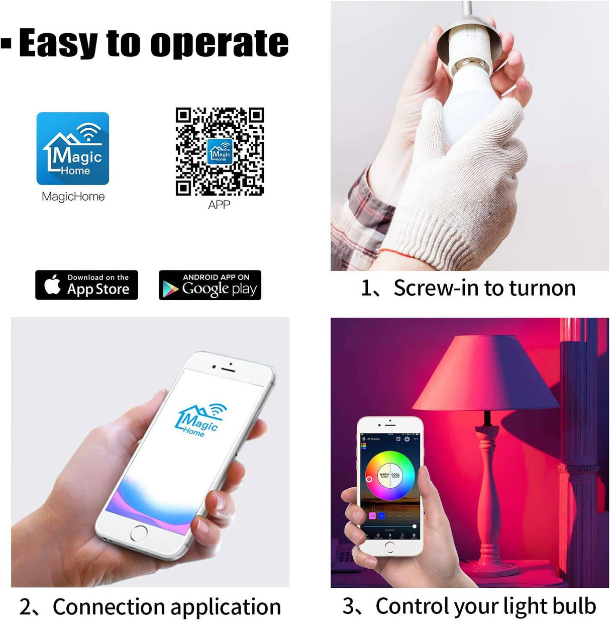 meross Lámpara de mesa inteligente WiFi, lámpara de noche, compatible con  Apple HomeKit, Siri,  Alexa y SmartThings, blanco sintonizable y