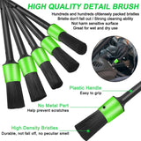 Lezcufer Car Interior Detailing Kit con herramienta de limpieza de parabrisas, Car Detailing Brush Kit, Car Duster Interior Kit,