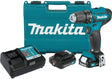 Makita FD09R1 12V max CXT Litio-Ion Inalámbrico 3/8" Driver-Drill Kit (2.0Ah) - DIGVICE MX