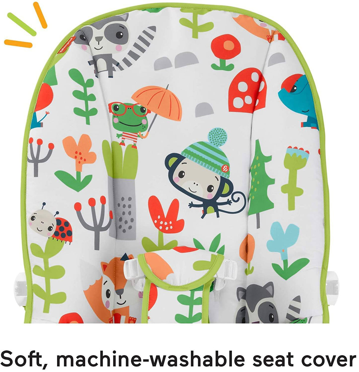 Hamaca para bebés de Fisher-Price: asiento verde que rebota para calmar y jugar a recién nacidos y bebés - DIGVICE MX