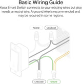 Interruptor de luz inteligente Kasa HS200P3, polo único, necesita cable neutro, interruptor de luz Wi-Fi de 2,4 GHz funciona con Alexa y Google Home, certificado UL, no requiere concentrador, paquete de 3, blanco - DIGVICE MX