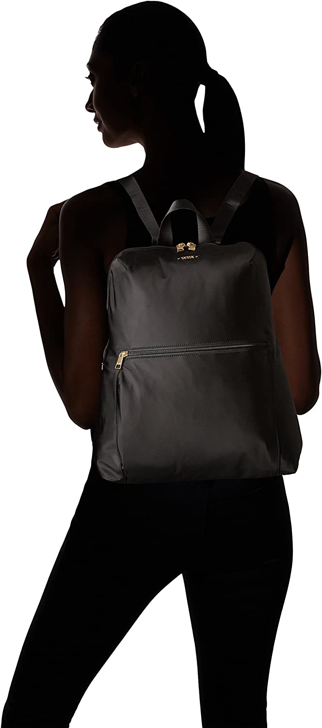 TUMI - Mochila Voyageur Just In Case - Mochila de viaje ligera, plegable y plegable para mujer - Negro