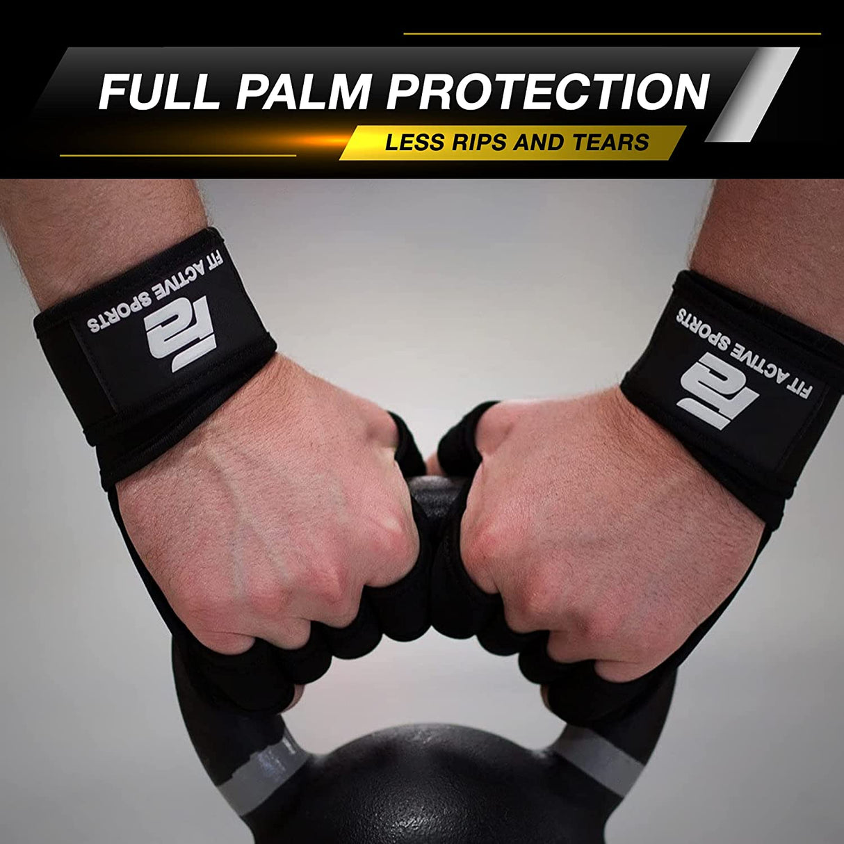 Fit Active Sports Nuevos guantes de entrenamiento con ventilación para  levantamiento de pesas con muñequeras integradas para hombres y mujeres