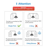 MEROSS Interruptor de luz inteligente meross compatible con Alexa, Google Assistant y SmartThings, necesita cable neutro, interruptor de pared WiFi de un solo polo, control remoto, horarios, no necesita concentrador, solo WiFi de 2,4 G, paquete de 4 - DIGVICE MX