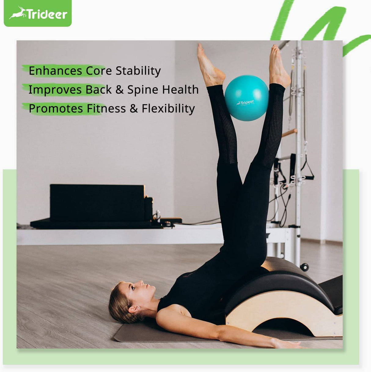 Pelota pequeña para Pilates, pelota de estabilidad Mini bola de yoga para  entrenamiento de mujeres