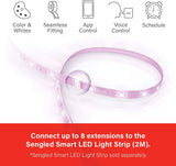 Sengled Zigbee Smart Light Strip Extensión de 1 m / 3 pies Sin enchufe, Voz compatible con Alexa, Asistente de Google y SmartThings, 2 m / 6.56 pies Base Lightstrip Requiere, Blanco - DIGVICE MX