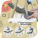 KIDSVIEW - Columpio para bebés con Bluetooth para bebés, portátil relajante con 6 movimientos y 12 melodías, para bebés de 6 a 25 lb, de 0 a 12 meses, se pliega para viajar fácilmente - DIGVICE MX