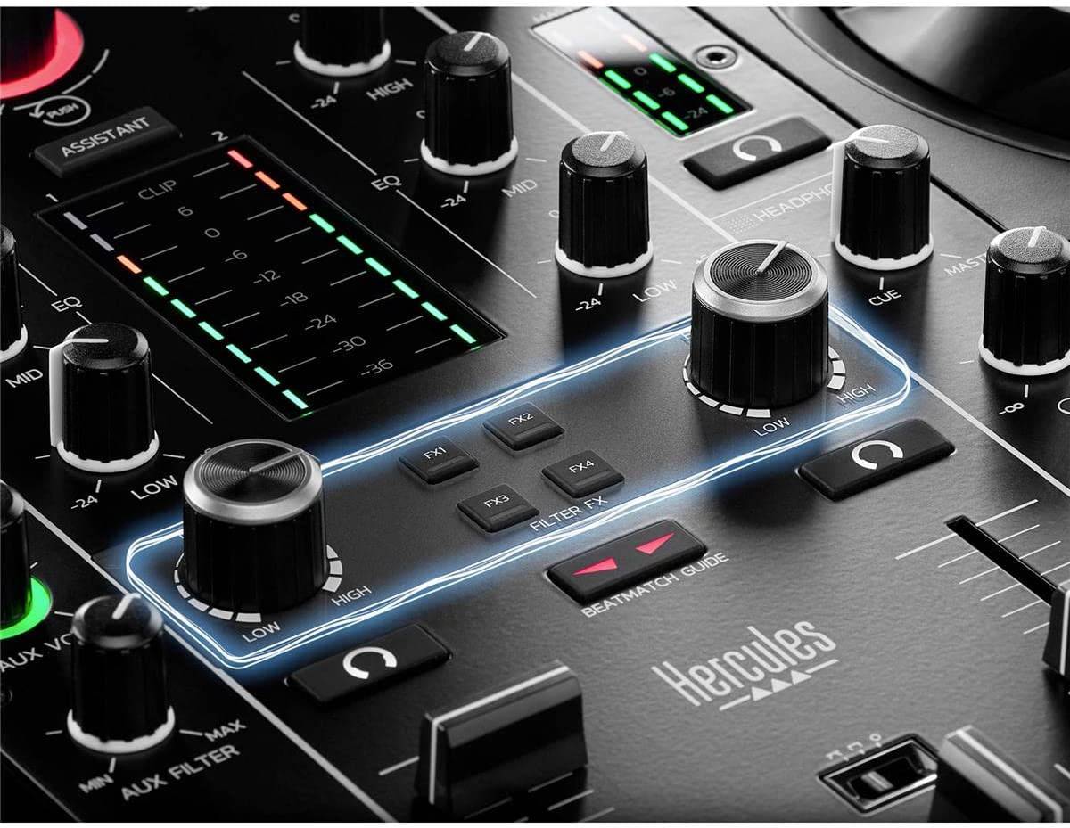 Hercules DJControl Inpulse 500: controlador de DJ USB de 2 decks para Serato DJ y DJUCED (incluido)