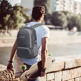 Zomake - Mochila de senderismo plegable resistente al agua, mochila ligera de 30 l, mochila plegable para viajes