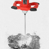 King Showden - Mezclador de mortero de 2100 W, eléctrico de 110 V Antideslizante de mano de 6 velocidades con escobilla de carbón y llave hexagonal para líquidos de viscosidad media, incluidos yeso, cemento, mortero y más - DIGVICE MX