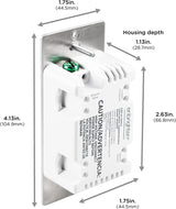 Enbrighten Interruptor de complemento QuickFit y SimpleWire, paleta de pared, Z-Wave ZigBee Control de iluminación inteligente inalámbrico, última versión, no un interruptor estándar, 46199 - DIGVICE MX