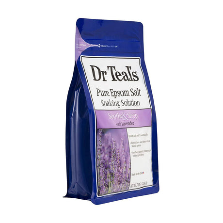 Dr Teal's Epsom Salt Soaking Solution, Soothe & Sleep, Lavender, 3lbs