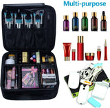 Relavel - Travel Makeup Train Case Maquillaje Estuche de cosméticos Organizador Bolsa de almacenamiento de artista portátil con divisores ajustables