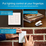 Lutron Caseta Smart Home Dimmer Switch y Pico Remote Kit, funciona con Alexa, Apple HomeKit y Google Assistant | P-PKG1WB-WH | Blanco - DIGVICE MX