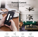 Treatlife Control de ventilador de techo inteligente e interruptor de luz de atenuación, se necesita cable neutro, combinación de interruptor de luz y ventilador Wi-Fi de un solo polo de 2,4 GHz, funciona con Alexa, Google Home y SmartThings - DIGVICE MX