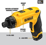 Kit de destornillador inalámbrico DEWALT 8V MAX, giroscópico, 2 baterías, eléctrico (DCF680N2) - DIGVICE MX