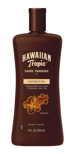 Hawaiian Tropic Dark Bronceado Sun Care Aceite Hidratante 8oz.