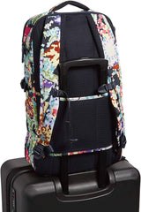 Vera Bradley - Mochila de viaje para mujer, reciclada, ligera, reactiva, plana, punto de cruz Happy Blooms