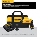 Kit de destornillador inalámbrico DEWALT 8V MAX, giroscópico, 2 baterías, eléctrico (DCF680N2) - DIGVICE MX