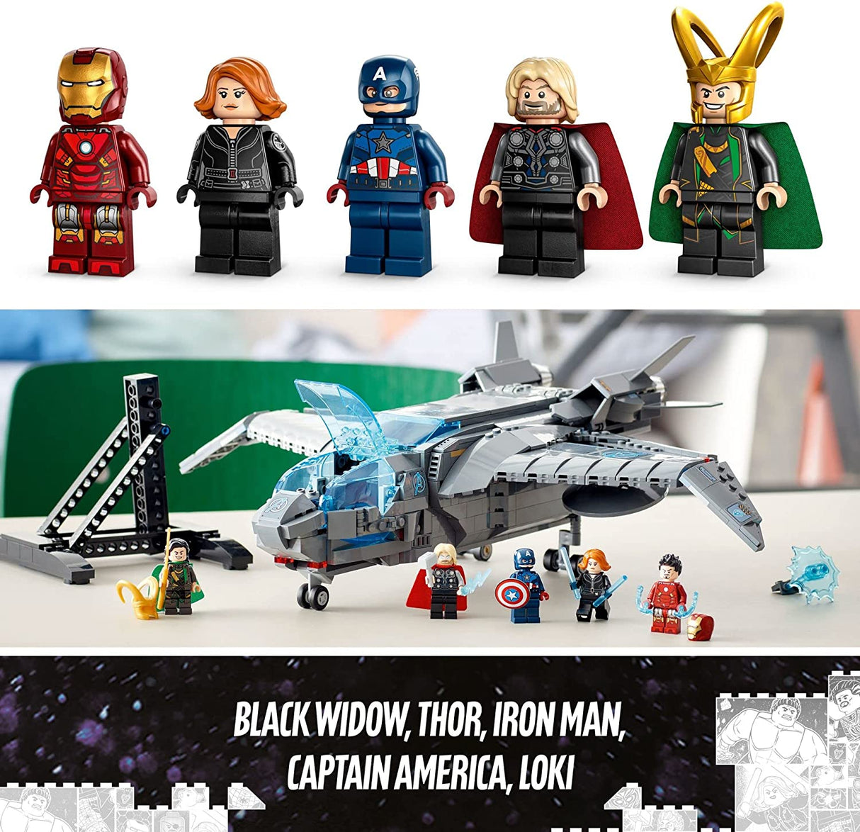 LEGO Marvel The Avengers Quinjet 76248  (795 piezas)