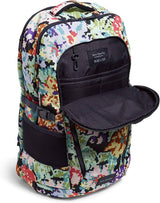 Vera Bradley - Mochila de viaje para mujer, reciclada, ligera, reactiva, plana, punto de cruz Happy Blooms