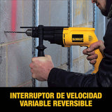 Taladro percutor DEWALT, 1/2 pulgada, 7,8 amperios, rango doble (DW505) - DIGVICE MX