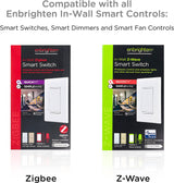 Enbrighten Interruptor de complemento QuickFit y SimpleWire, paleta de pared, Z-Wave ZigBee Control de iluminación inteligente inalámbrico, última versión, no un interruptor estándar, 46199 - DIGVICE MX