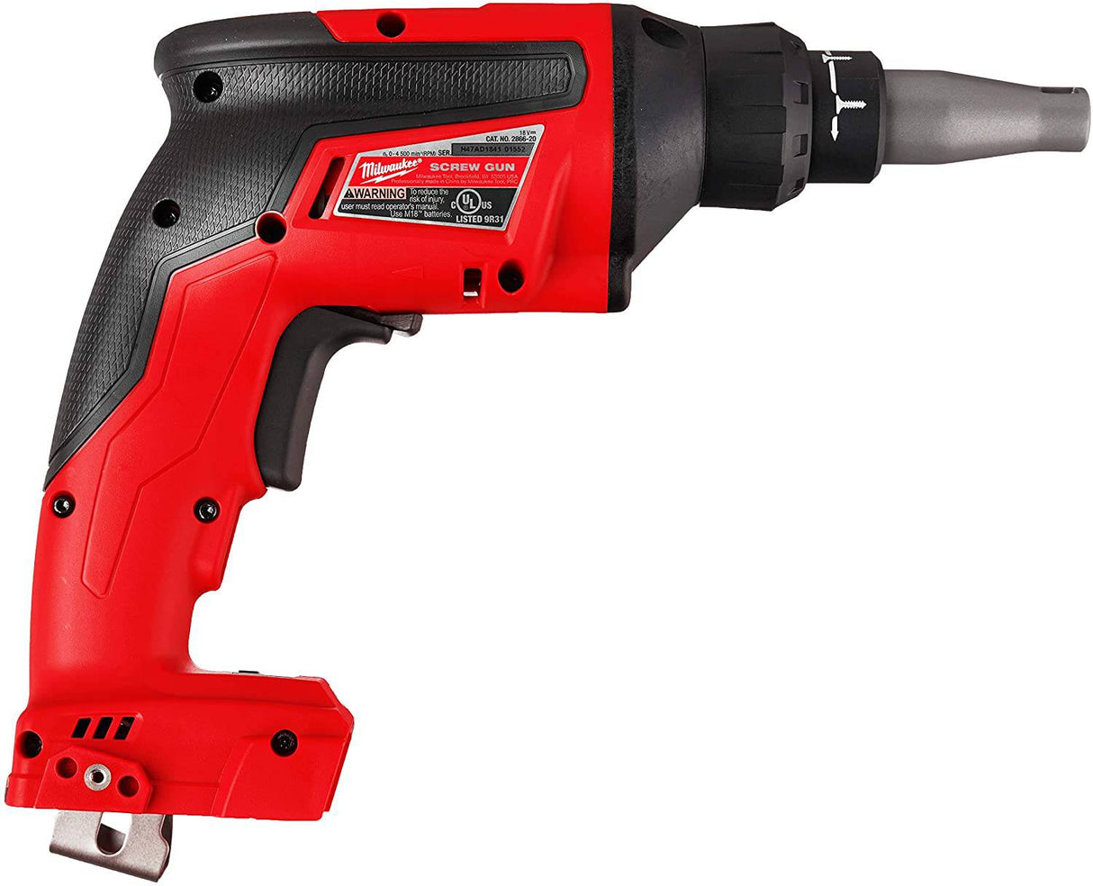 Milwaukee 2866-20 M18 FUEL Pistola atornilladora para paneles de yeso (solo herramienta básica) - DIGVICE MX