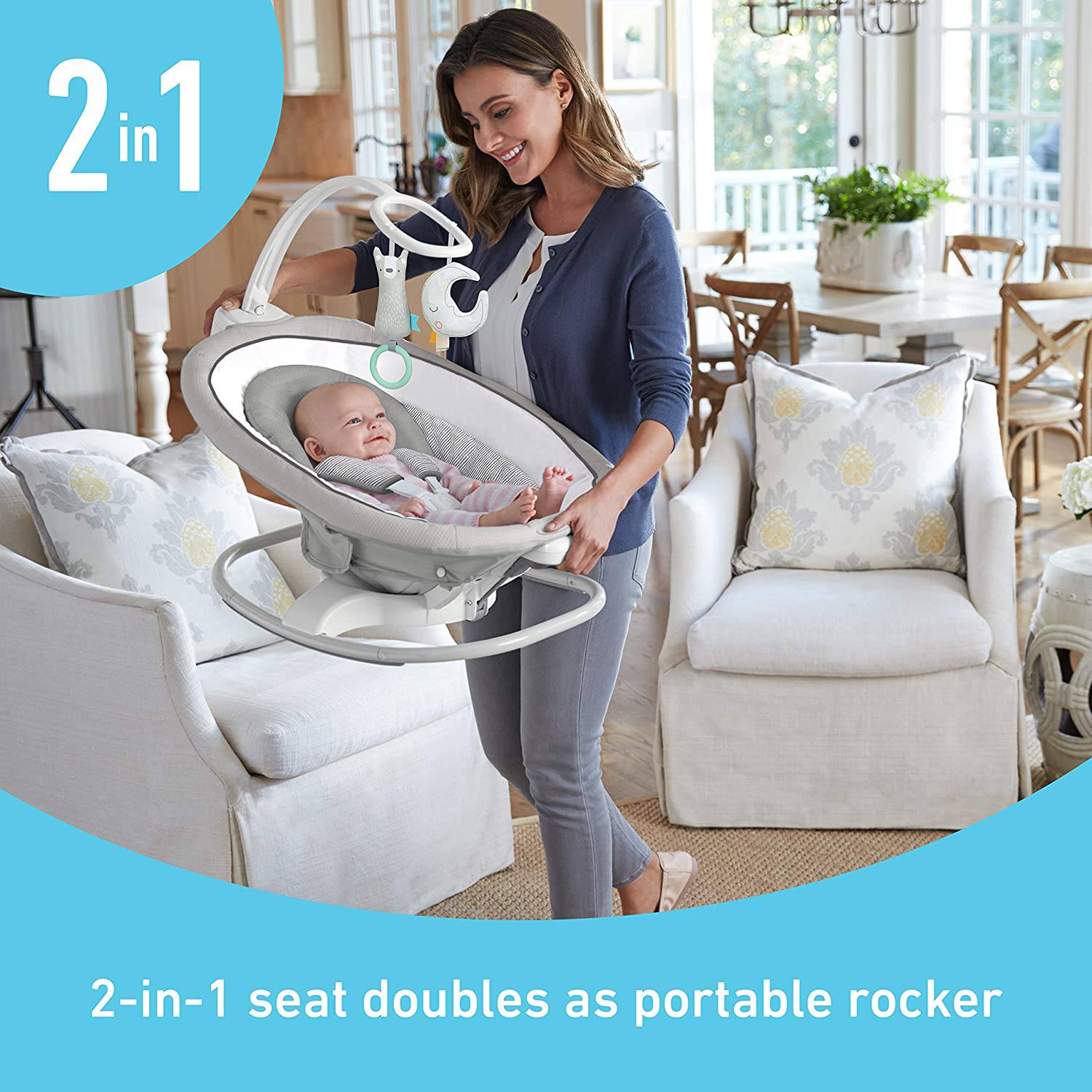 Graco Sense2Soothe Baby Swing con tecnologia de deteccion de llanto Digvice