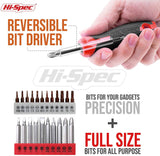 Kit Hi-Spec de 58 piezas con destornillador eléctrico de 8 V Power Drill y kit de herramientas de trabajo manual, color rojo Ligero, inalámbrico y recargable Juego completo en caja de herramientas de mano - DIGVICE MX