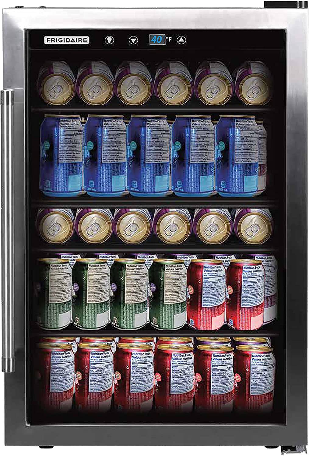 Frigidaire EFMIS155 Centro de bebidas, 126 latas, acero inoxidable completo, 126 latas, inoxidable - DIGVICE MX