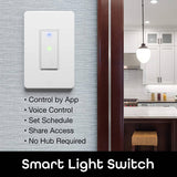 Interruptor de luz Wi-Fi inteligente Geeni TAP, no requiere concentrador, compatible con Alexa, Google Home, requiere Wi-Fi de 2,4 GHz (interruptor de luz inteligente - 4 unidades) - DIGVICE MX