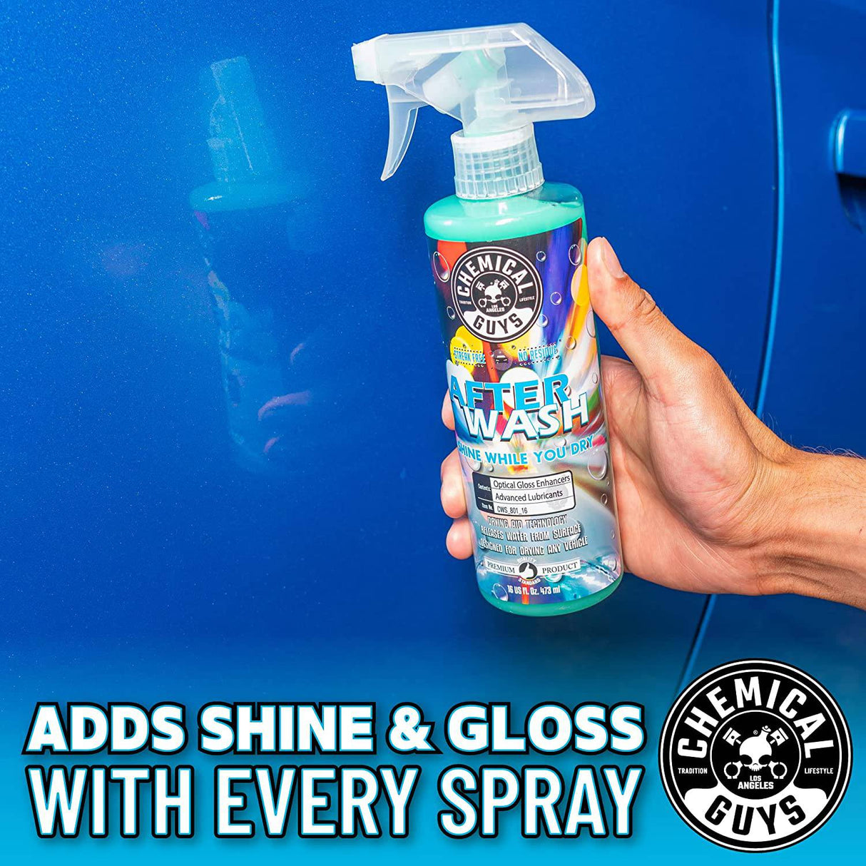 Chemical Guys CWS_801 After Wash Sprayable Gloss Boost Car Wash Drying Aid (Ayuda a reducir las manchas de agua), 128 fl oz (1 galón)