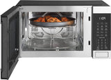 GE  - Horno de microondas 3 en 1 para encimera | completo con freidora de aire, asador y modo de convección | Capacidad de 1,0 pies cúbicos, 1050 vatios | Esenciales de cocina para la encimera o el dormitorio | Acero inoxidable - DIGVICE MX