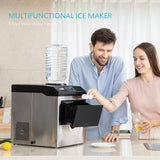 VIVOHOME Electric 2 in 1 Countertop Ice Cube Maker con dispensador de agua Combo Machine 48lbs/Day - DIGVICE MX