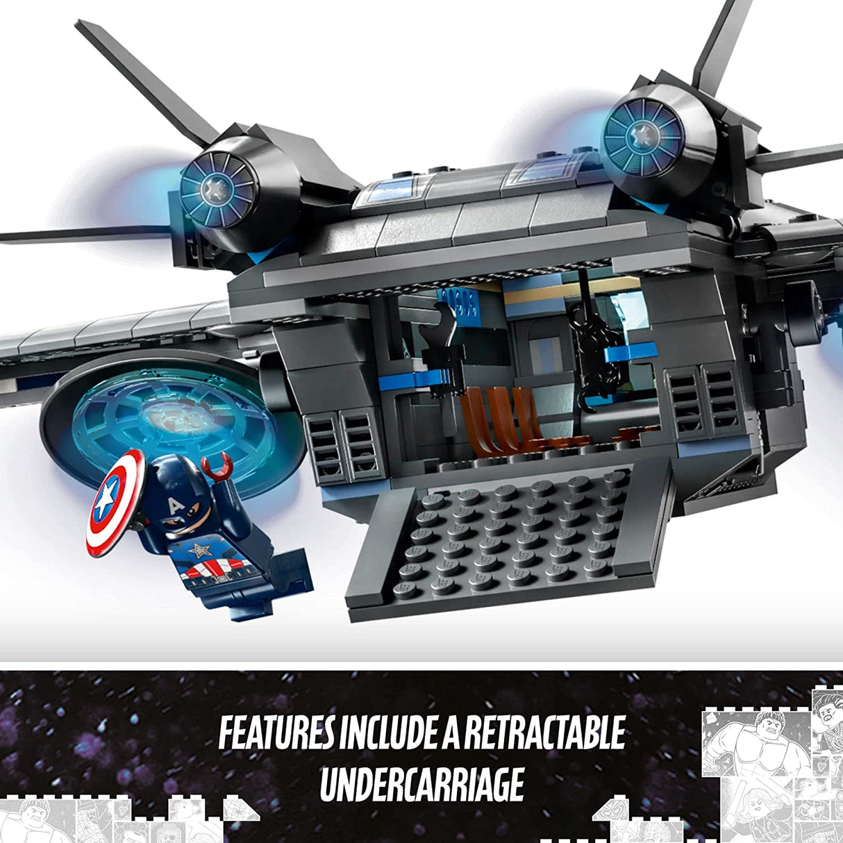 LEGO Marvel The Avengers Quinjet 76248  (795 piezas)