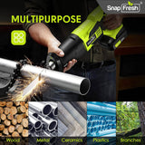 SNAPFRESH Sierra recíproca inalámbrica SnapFresh para corte de madera, metal y plástico, 0-3000 SPM Sierra recíproca de motor potente, diseño inalámbrico liviano, alimentada por batería - DIGVICE MX