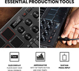 AKAI Professional MPK Mini MK3 - Controlador de teclado MIDI USB de 25 teclas con 8 pads de batería retroiluminados, 8 perillas y software de producción musical incluido (negro)