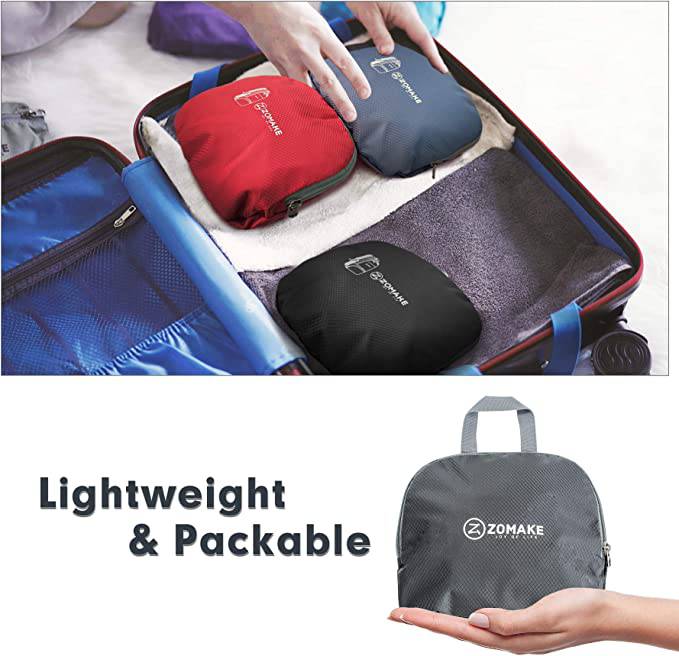 Zomake - Mochila de senderismo plegable resistente al agua, mochila ligera de 30 l, mochila plegable para viajes