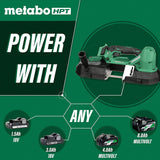 Sierra de cinta inalámbrica Metabo HPT 18V MultiVolt | Solo herramienta, sin batería | Motor sin escobillas | Capacidad de corte de 3-1/4 pulgadas CB18DBLQ4 - DIGVICE MX