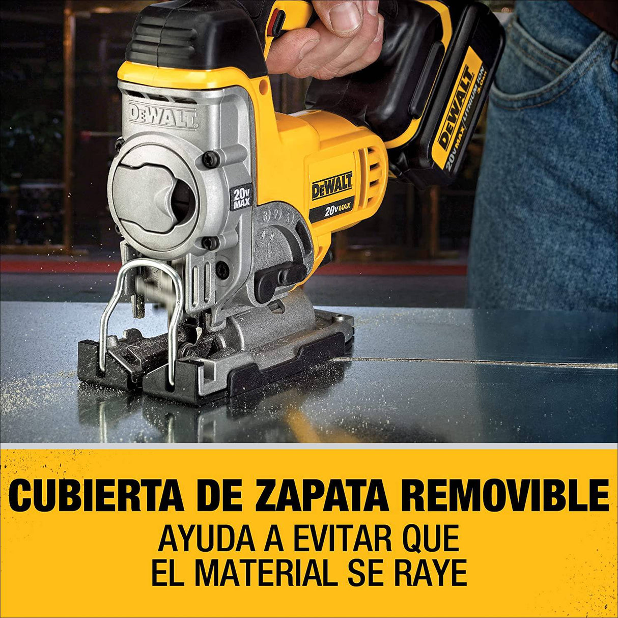 Sierra de plantilla DEWALT 20V MAX, solo herramienta (DCS331B), amarilla - DIGVICE MX