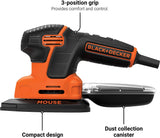 BLACK+DECKER - Lijadora eléctrica para detalles  MOUSE de 1,2 amperios (BDEMS600) - DIGVICE MX