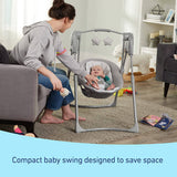 Columpio compacto para bebés Slim Spaces de Graco, Reign - DIGVICE MX